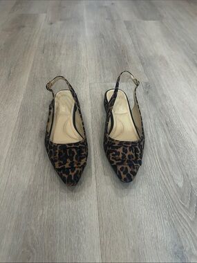 Leopard Slingback Flats